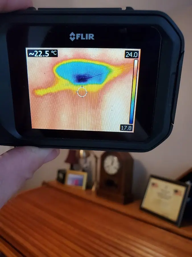 Thermal imaging inspection for water damage in Round Lake Beach